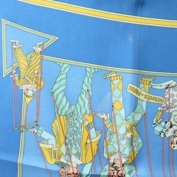 apzs エルメス HERMES スカーフ カレ90 LE TEMPS de MARIONNETTES
