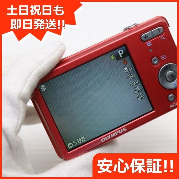 超美品 VG-110 レッド 即日発送 OLYMPUS デジカメ デジタルカメラ 本体