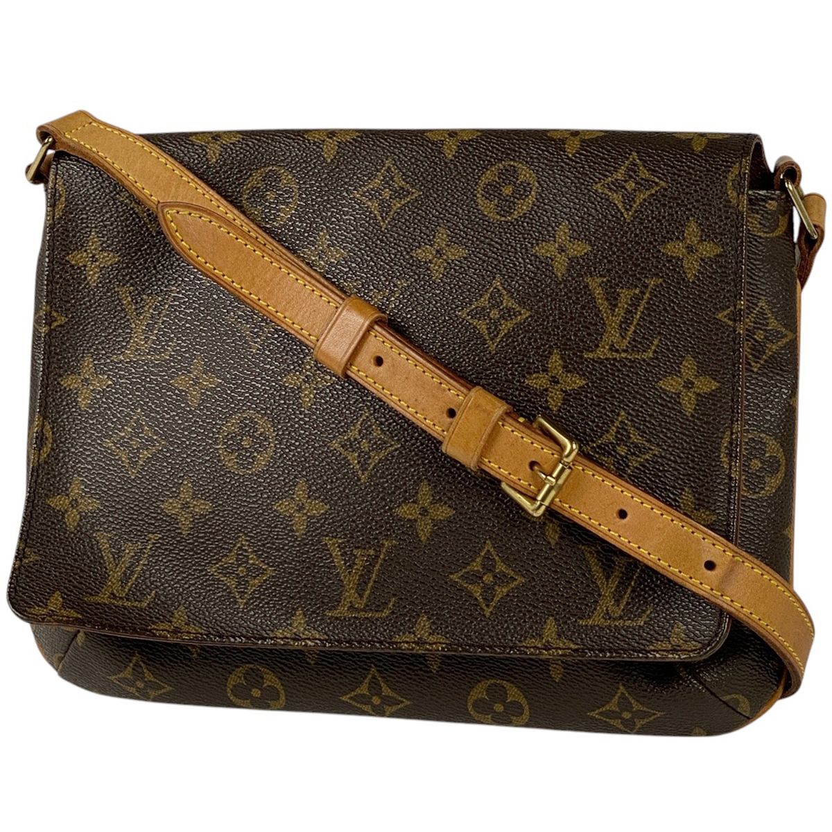 ルイ ヴィトン Louis Vuitton ミュゼット タンゴ ショート 肩掛け ショルダーバッグ モノグラム ブラウン M51257 レディース