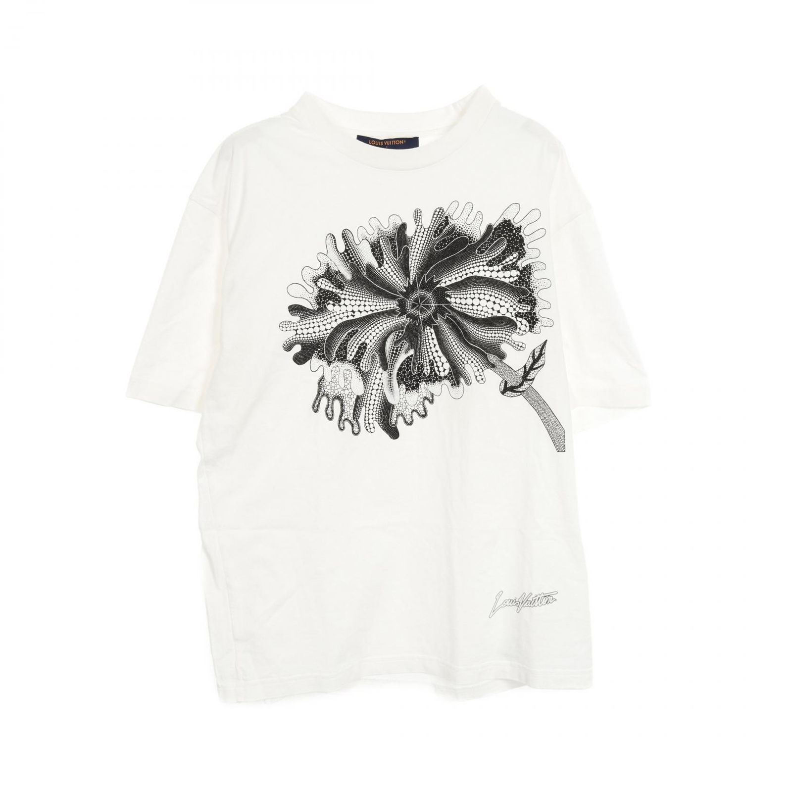 ルイ ヴィトン LOUIS VUITTON カットソー LOUIS VUITTON × 草間彌生 サイケデリックフラワー RM231H NPG HOY37W コットン Tシャツ メンズ Used B
