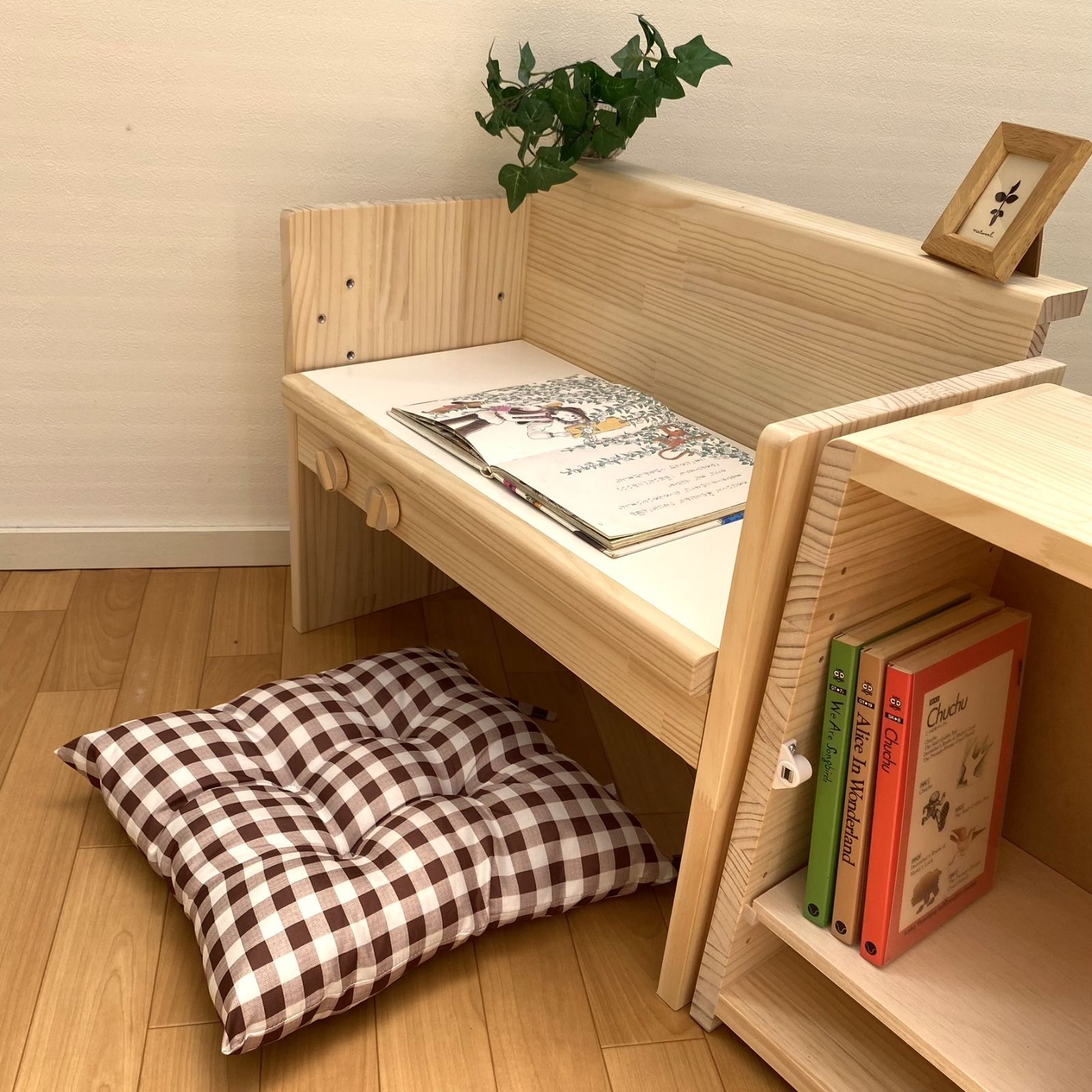 ワイドtype★キッズデスク＆おままごとキッチン【A800】★pap&mam ワイドtype☆キッズデスク&おままごとキッチン A800 ワイドtype