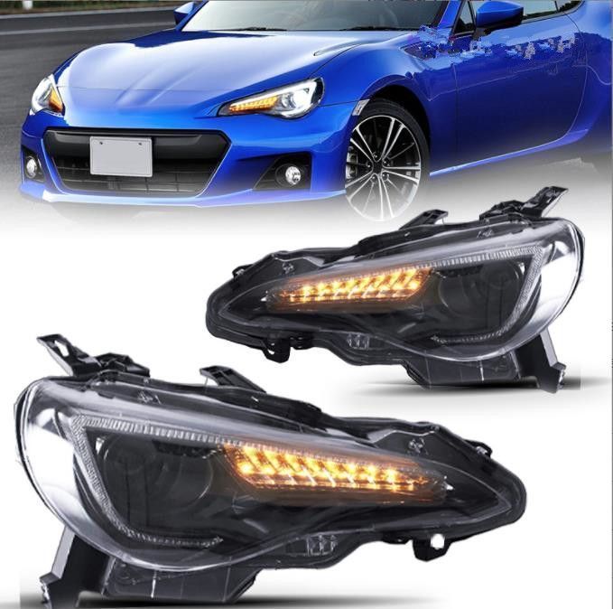 高品質 トヨタ86　スバル　BRZ　2012-2016年 LED　ヘッドランプ ヘッドライト流れるシャルウィンカー