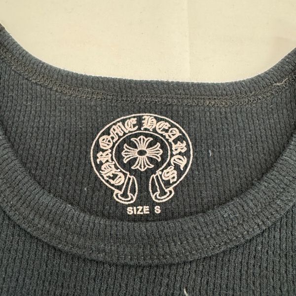 CHROME HEARTS/クロムハーツ スクロールラベル サーマル ロンT