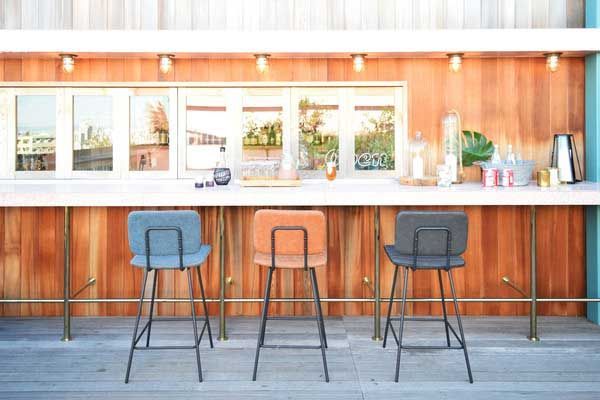 ソフトレザーのハイチェア カウンターチェア W43.5×D50.5×H95×SH65.5cm No.11 ネイビー MARWIL-DEMENAGEMENTS_CH