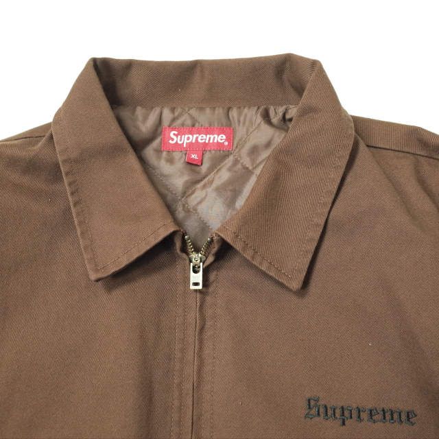 SUPREME シュプリーム 21AW The Crow Work Jacket ザ クロウ ワークジャケット XL BROWN 3M  THINSULATE 中綿 キルティング アウター s18314