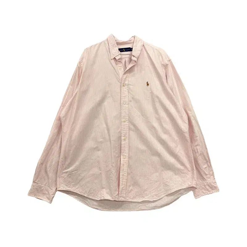 【雷市場（ポンジャン）商品韓国直送】 ポロ Ralph Lauren(ラルフローレン) ストロベリーミルク味 ストライプ オーバーサイズ シャツ 110 K05865