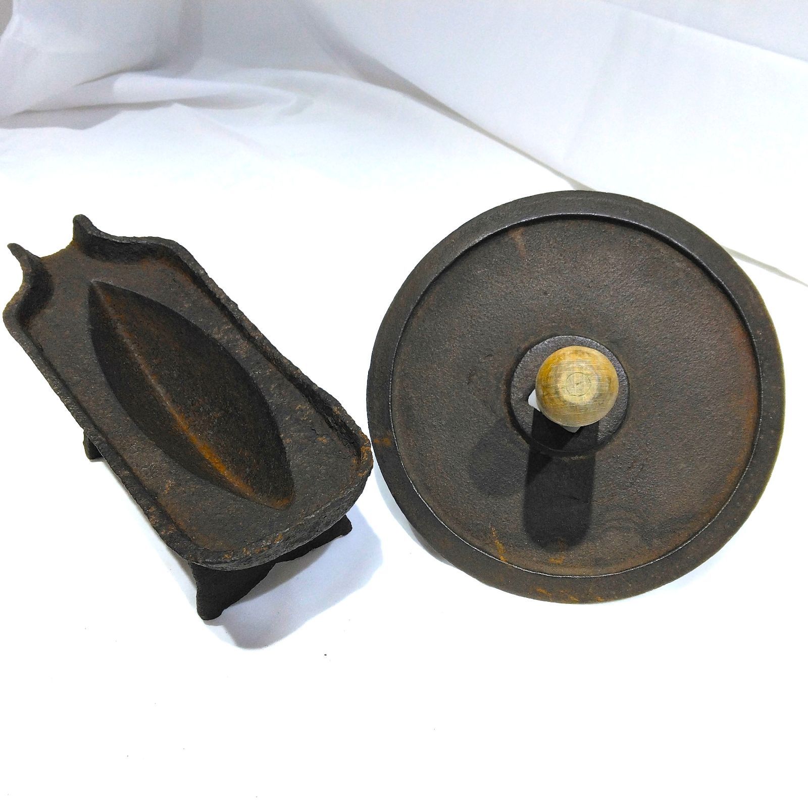 薬研　やげん　鉄製　調剤　漢方　古道具　骨董　アンティーク　ヴィンテージ Amazon.co.jp: 薬研やげん古道具古民具鉄製薬碾薬卸漢方薬すり鉢