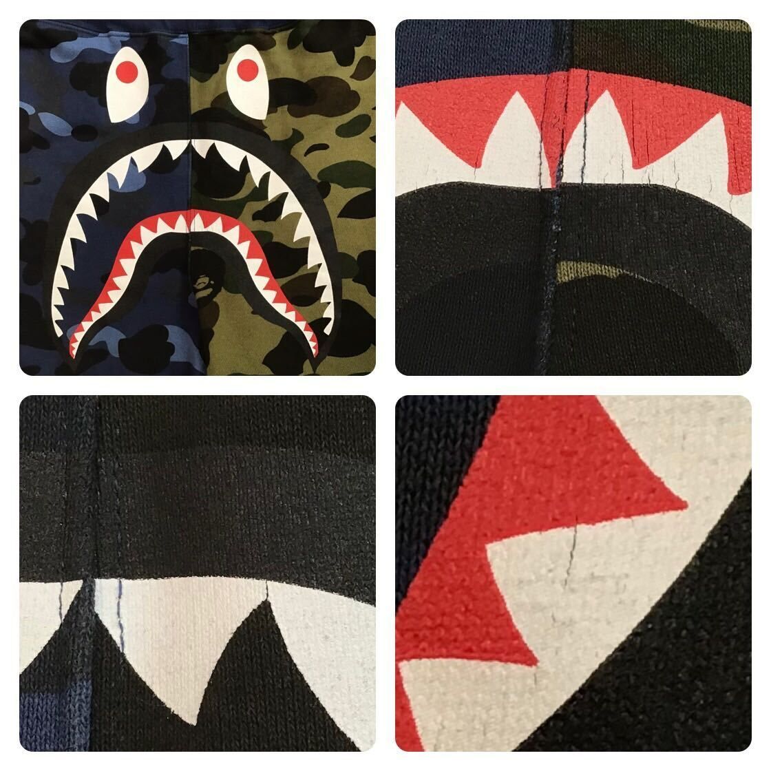 Mix camo シャーク ハーフパンツ Lサイズ a bathing ape BAPE shark
