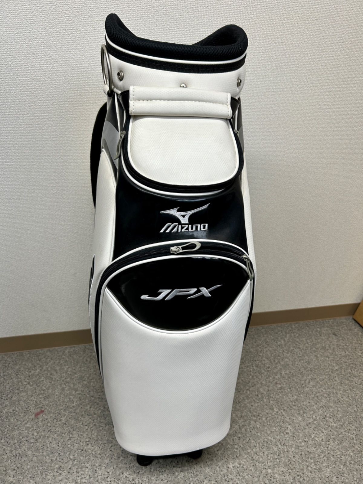ミズノ JPX キャディバッグ ホワイト/ブルー MIZUNO ミズノ JPX LIMITED キャディバッグ 5LJC2241 9.5型