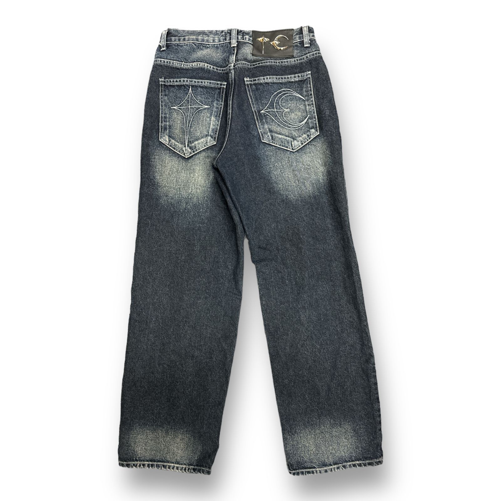 ThugClub TRIBAL TREE DENIM PANTS ショッパーあり ThugClub TRIBAL