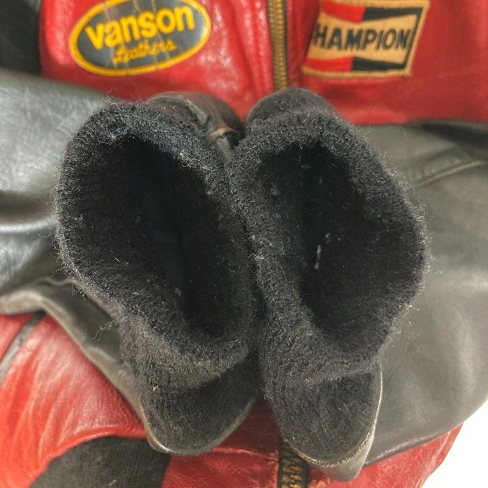 ☆VANSON バンソン TJV USA製 後付けワッペン レザー チーム