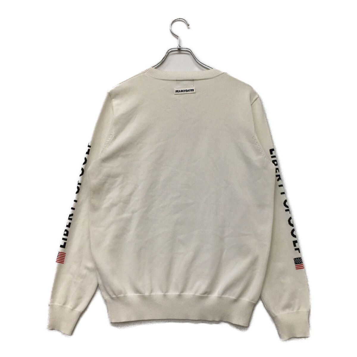 中古 メンズ パーリーゲイツ PEARLY GATES セーター 5(L) 白 ホワイト