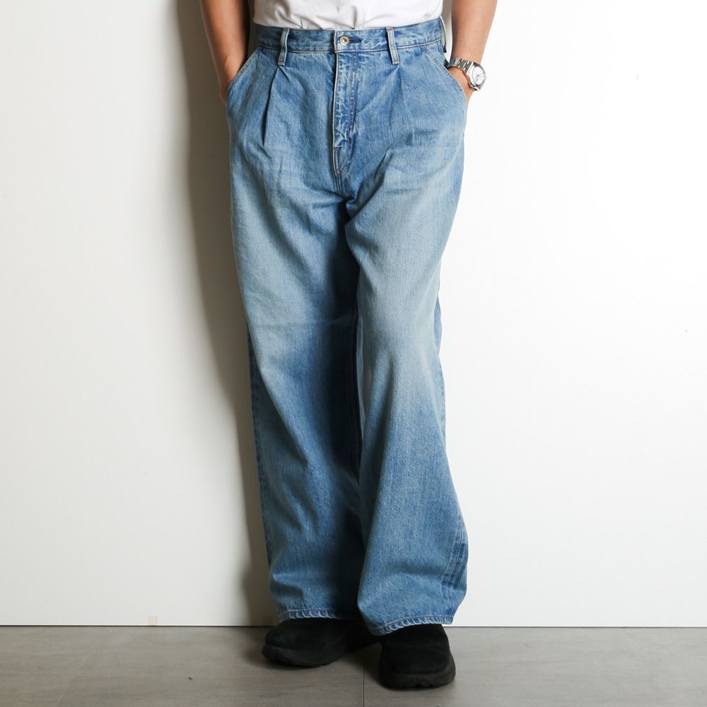 superNova.セルヴィッチワイドデニム Sサイズ- ヴィンテージウォッシュ superNova. - Selvedge wide jeans - Vintage wash