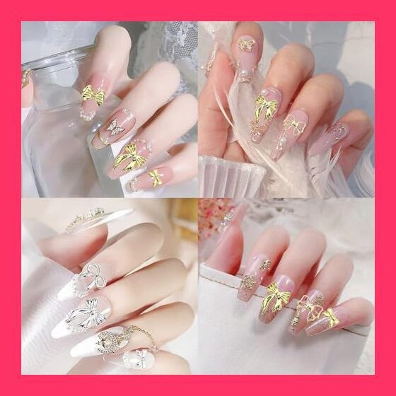 スタッフおすすめ！】LIKENNY ネイルパーツ 2本セット 星 リボン 3D