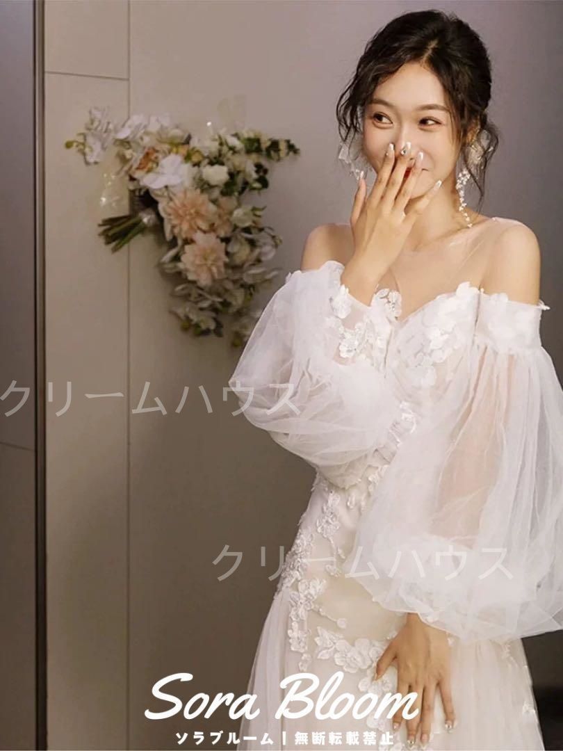 新品未使用ウェディングドレス ガーデンウェディング 前撮り