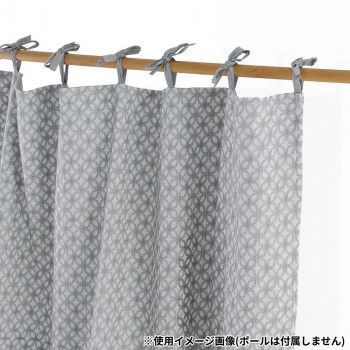 七宝つなぎ刺繍のダブルカーテン