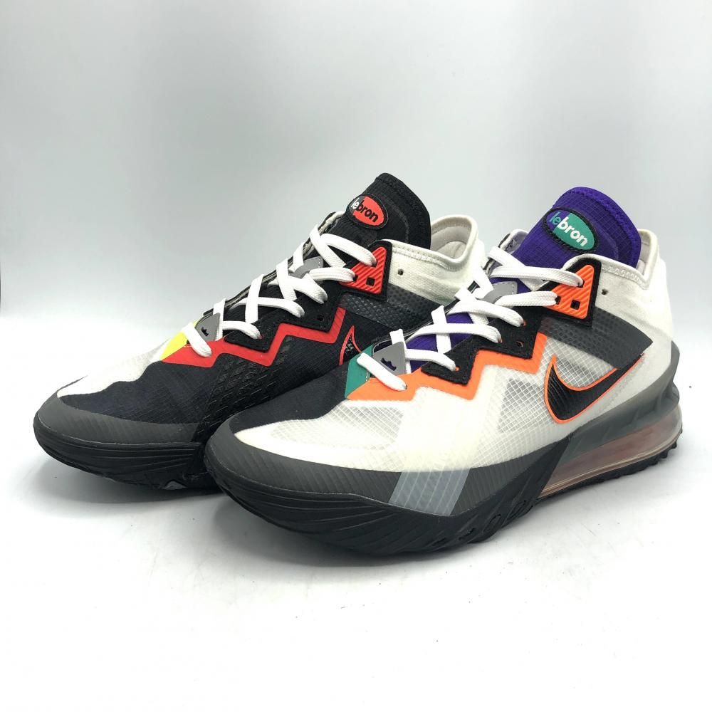 【中古】NIKE LEBRON 18 LOW Greedy サイズ26.5cm CV7562-100 ナイキ レブロン18 グリーディー ローカットスニーカー[17]