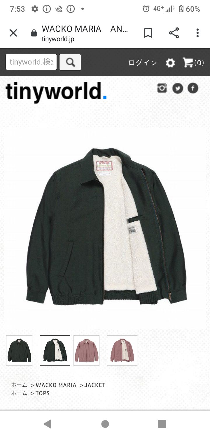 WACKO MARIA ANTI-FREEZE JACKET MCGREGOR - メルカリ