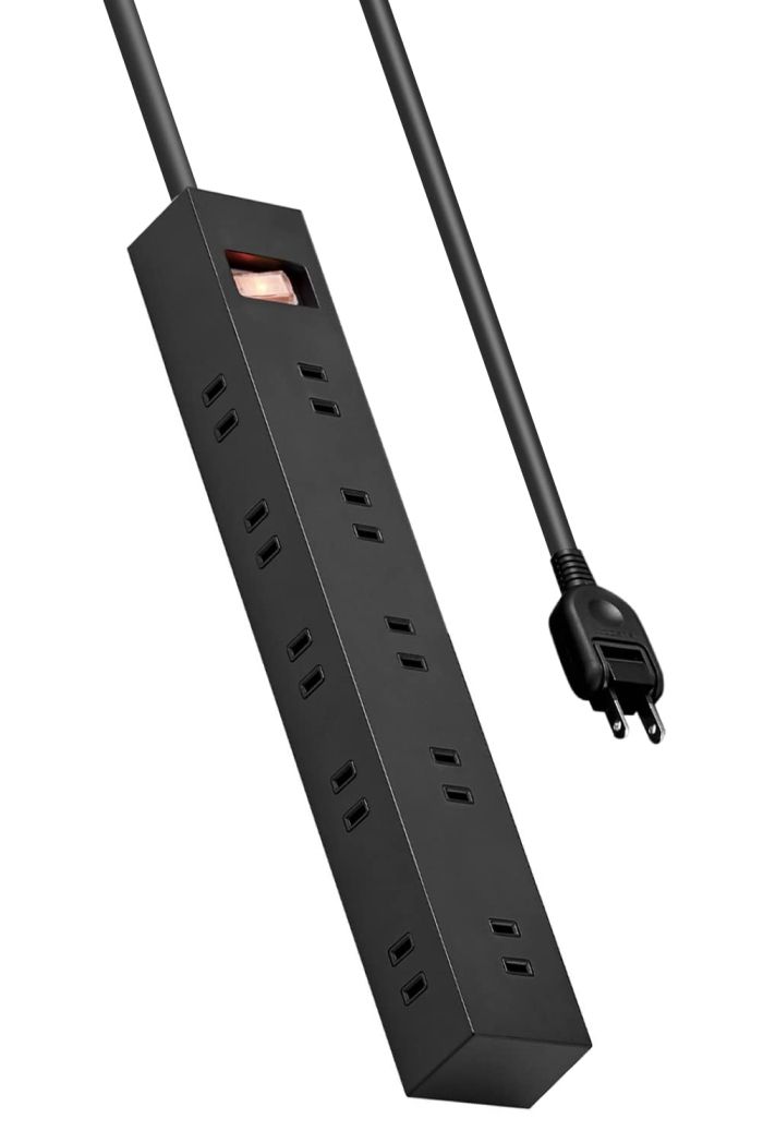 【新品・5営業日で発送】ELECOM エレコム 雷ガードタップ 一括スイッチ マグネット ホコリ防止シャッター付き スイングプラグ 10個口 5.0m ブラック ECT-1550BK 1個