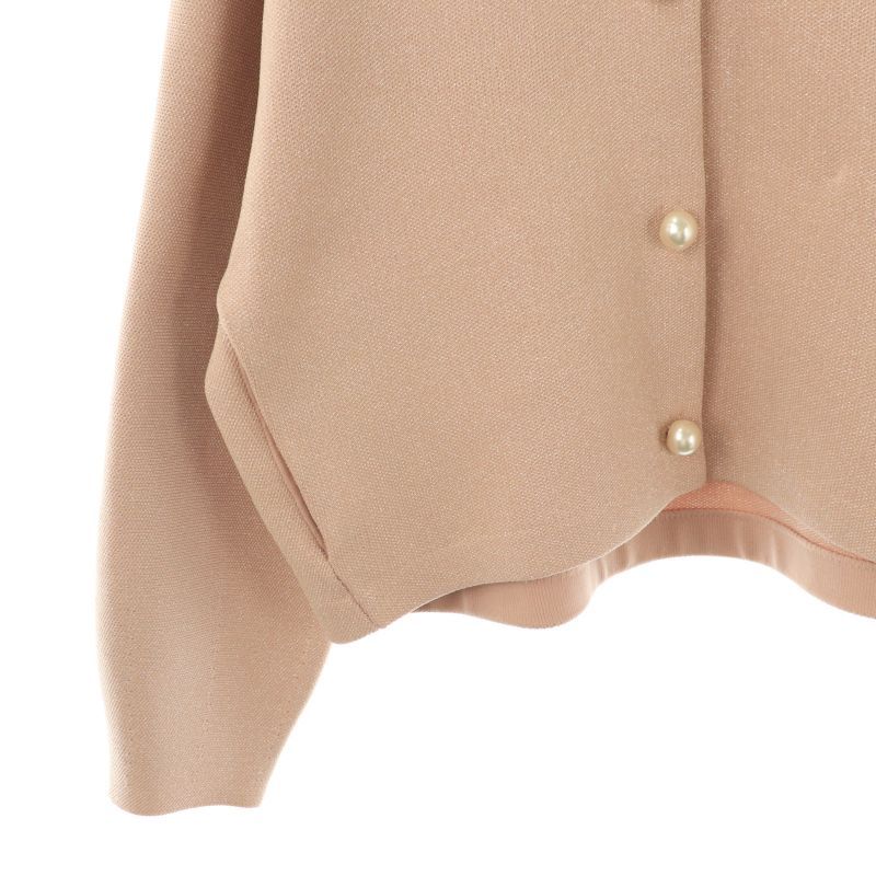 リランドチュール　Rirandture パール釦ラメクロップドニットジャケット Rirandture パール釦ラメクロップドニットジャケット リランドチュール