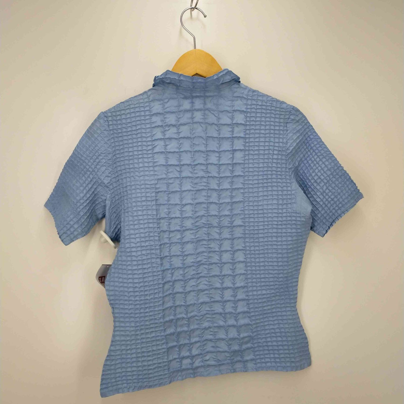 ヨシキヒシヌマ yoshiki hishinuma プリーツデザイン半袖シャツ