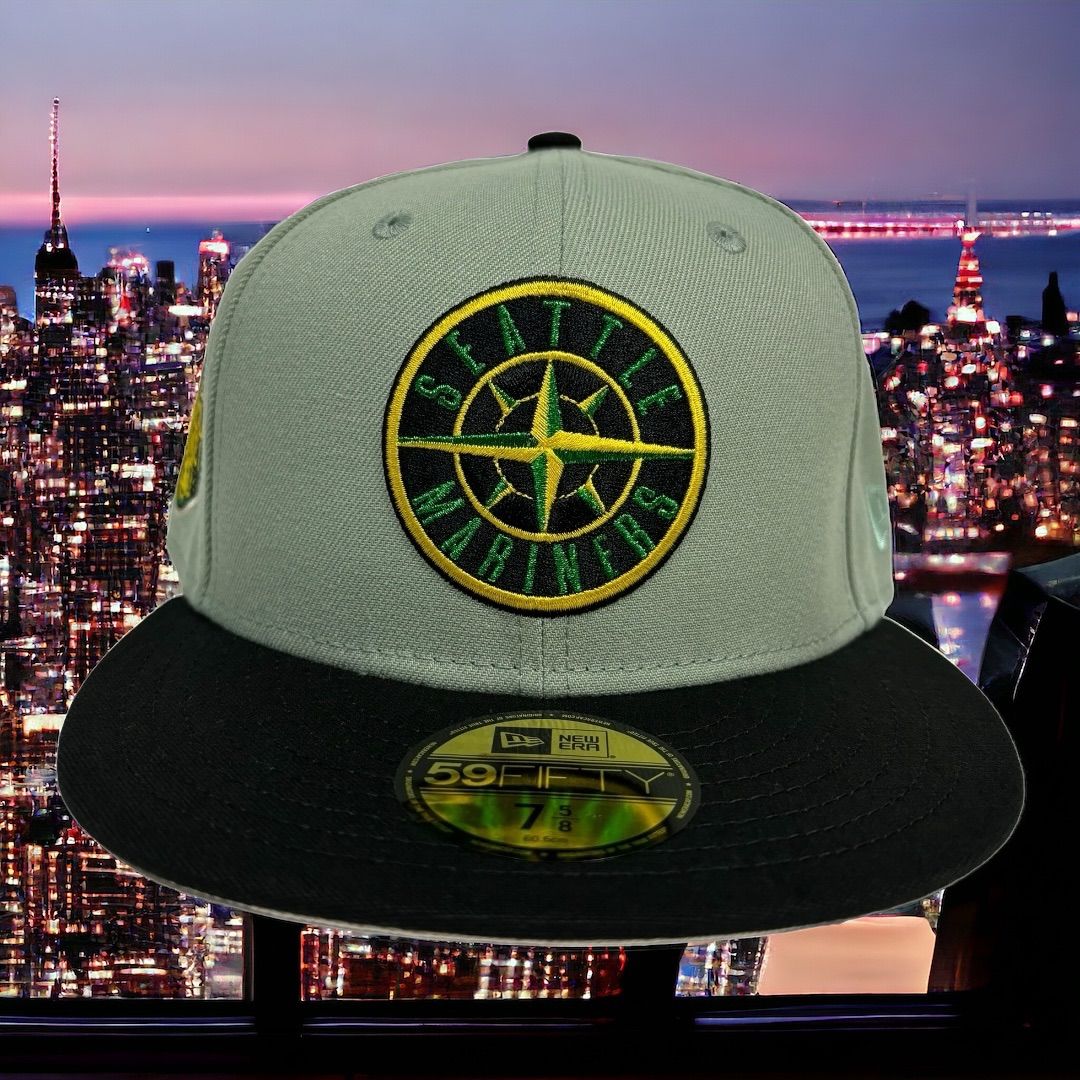 新品75/8⭐︎シアトル・マリナーズ ニューエラ 59FIFTY 日本未発売モデル ストーンアイランドカラー NEW ERA MARINERS  イチロー - メルカリ