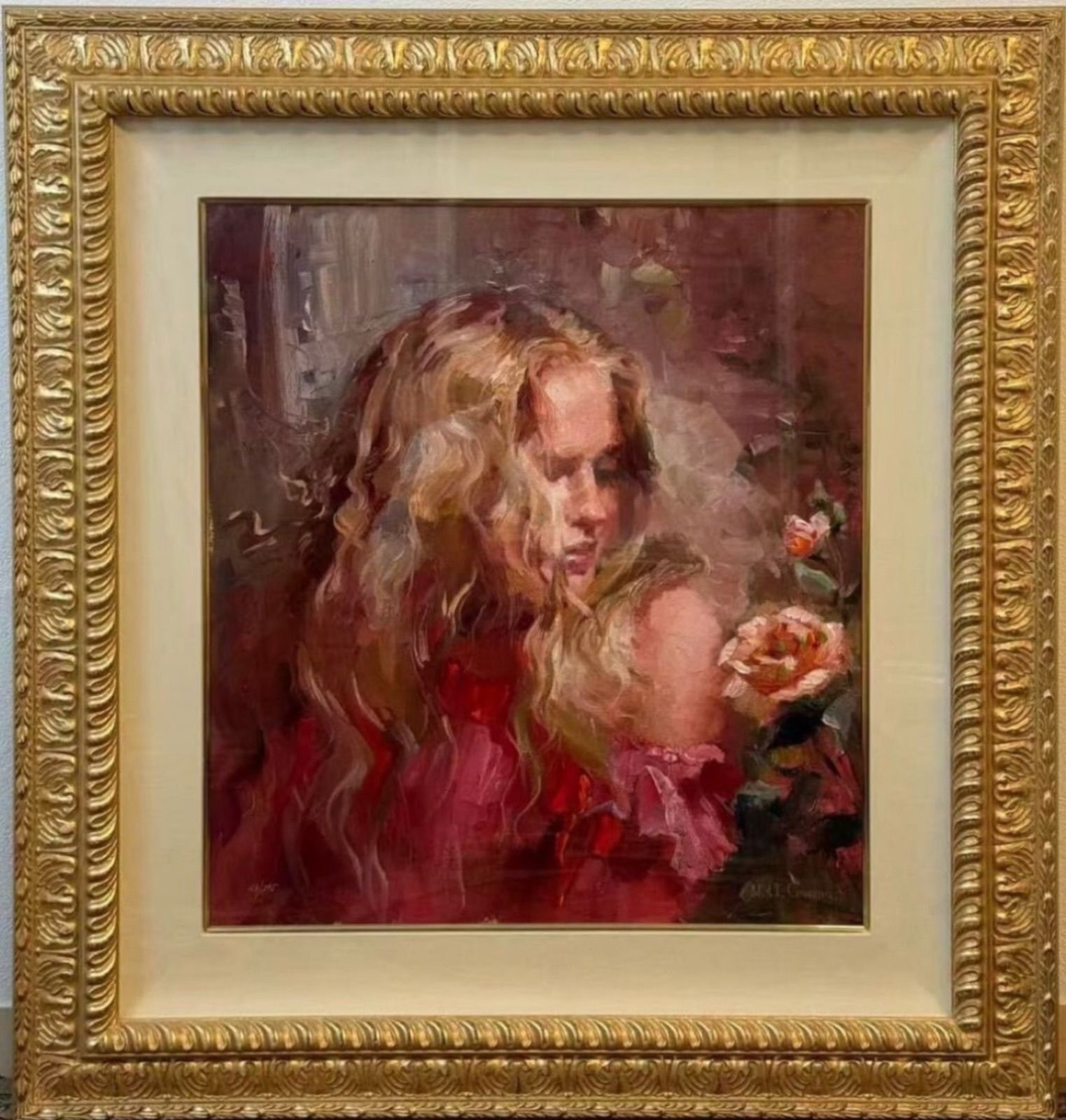 マイケル ガルマッシュ Michael Garmash ローズ ビューティー ジクレー 美人画 ウクライナ出身の画家