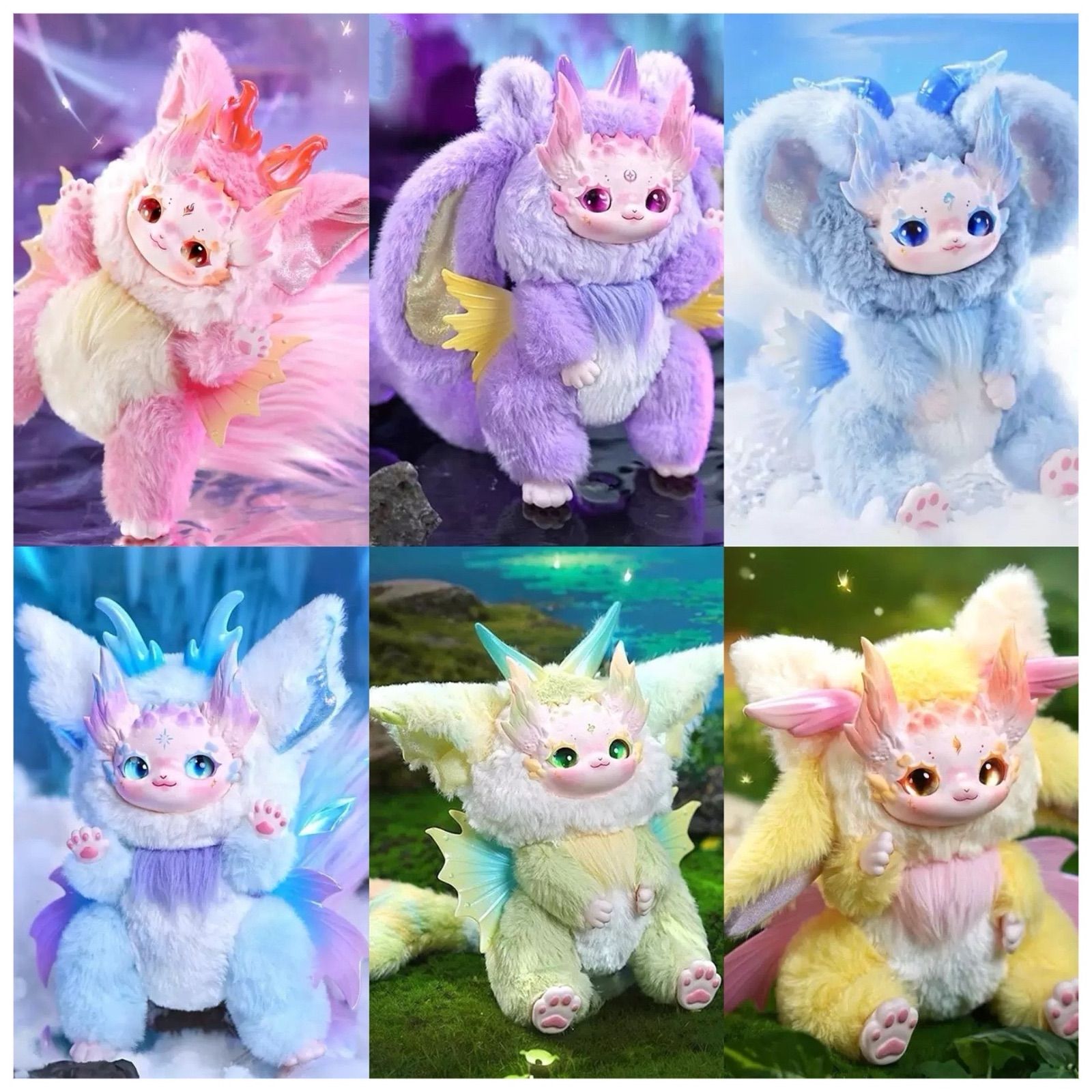 【6点購入｜開封済】DUMIA 云游山海 海外限定 シリコン/ぬいぐるみ本体 兽形 人偶 Doll 置物【モデル：23cm】6点