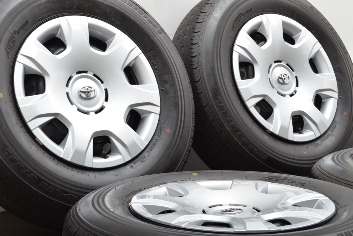 バリ溝】トヨタ 200 ハイエース 純正 15in 6J +35 PCD139.7