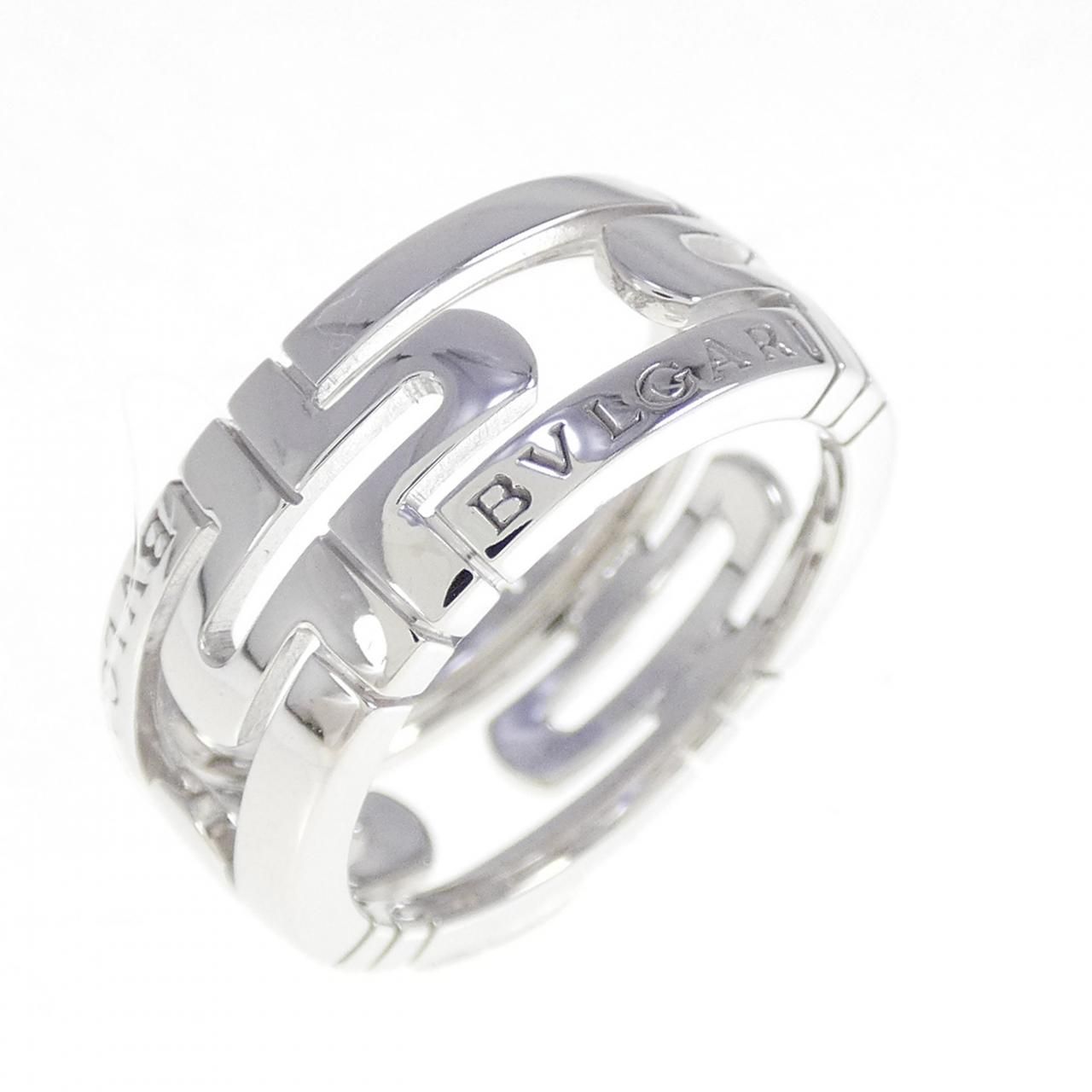 ☆美品☆ BVLGARI パレンテシ スモール リング K18WG ブルガリ ブルガリ パレンテシ スモール リング - メルカリ