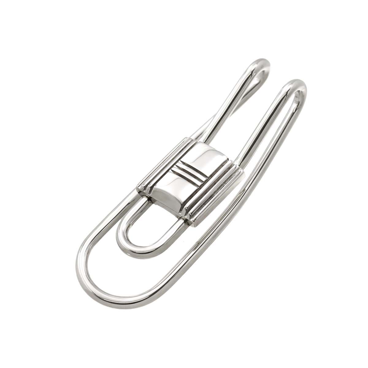 エルメス HERMES マネークリップ SV シルバー 925 カデナ Money clip
