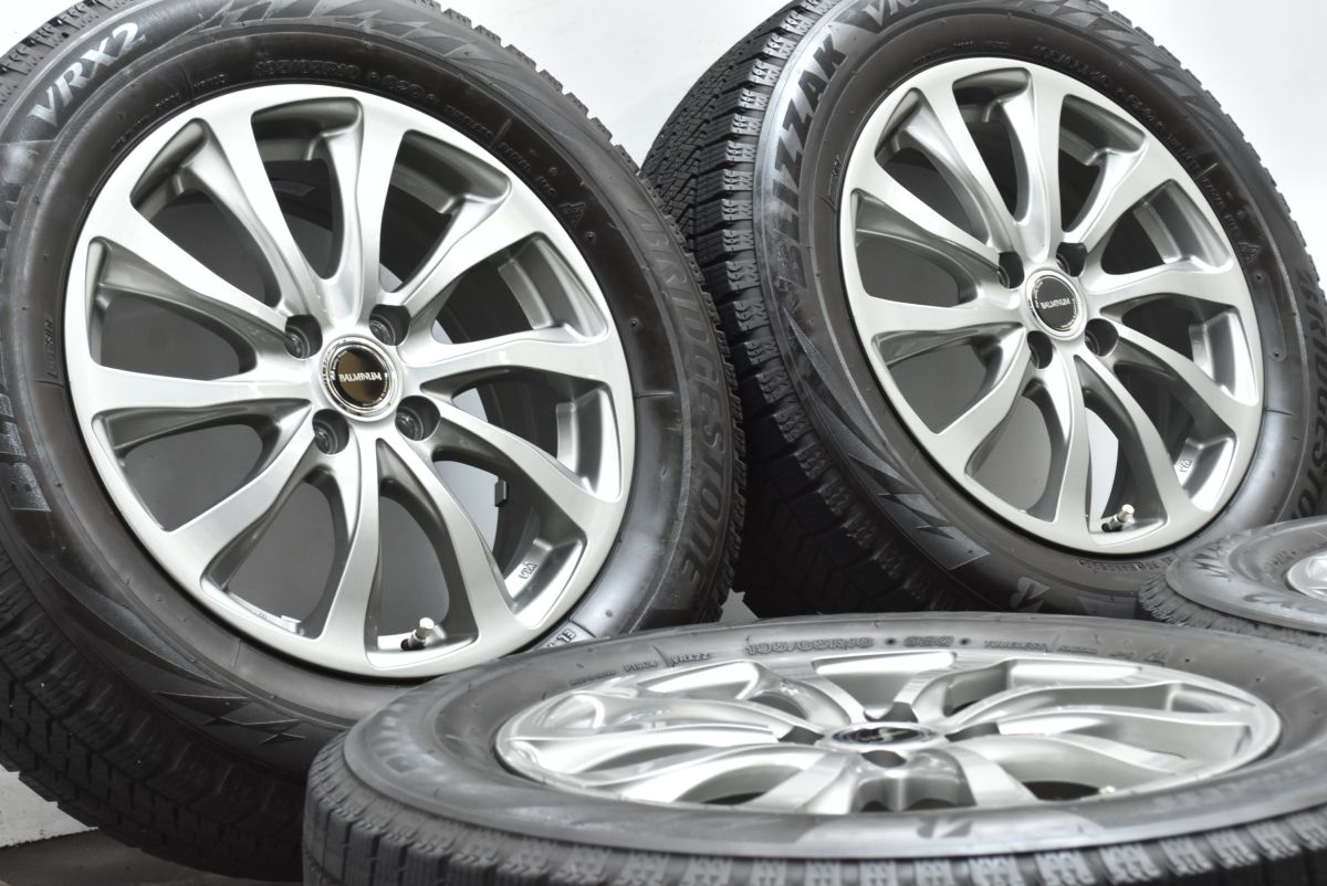 ライズ ロッキー サイズ バルミナ 16in 6J 45 PCD100 ブリヂストン ブリザック VRX2 195|65R16 レックス ガソリン車 アルミ