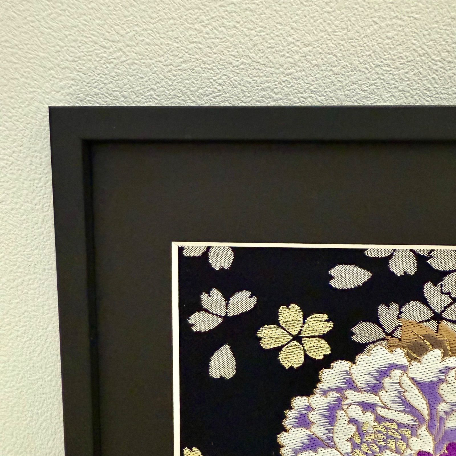 フレーム入りシルク織物アート