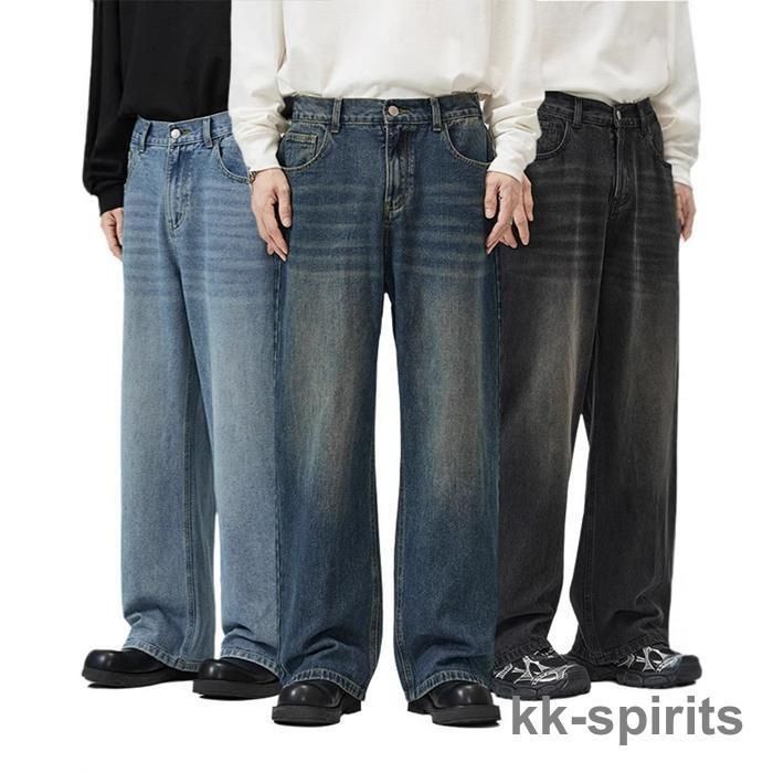 ワイドデニム デニムパンツ ジーンズ メンズ デニム パンツ ゆったり ルーズシルエット ワイド ジーパン バギー バギーパンツ カジュアル