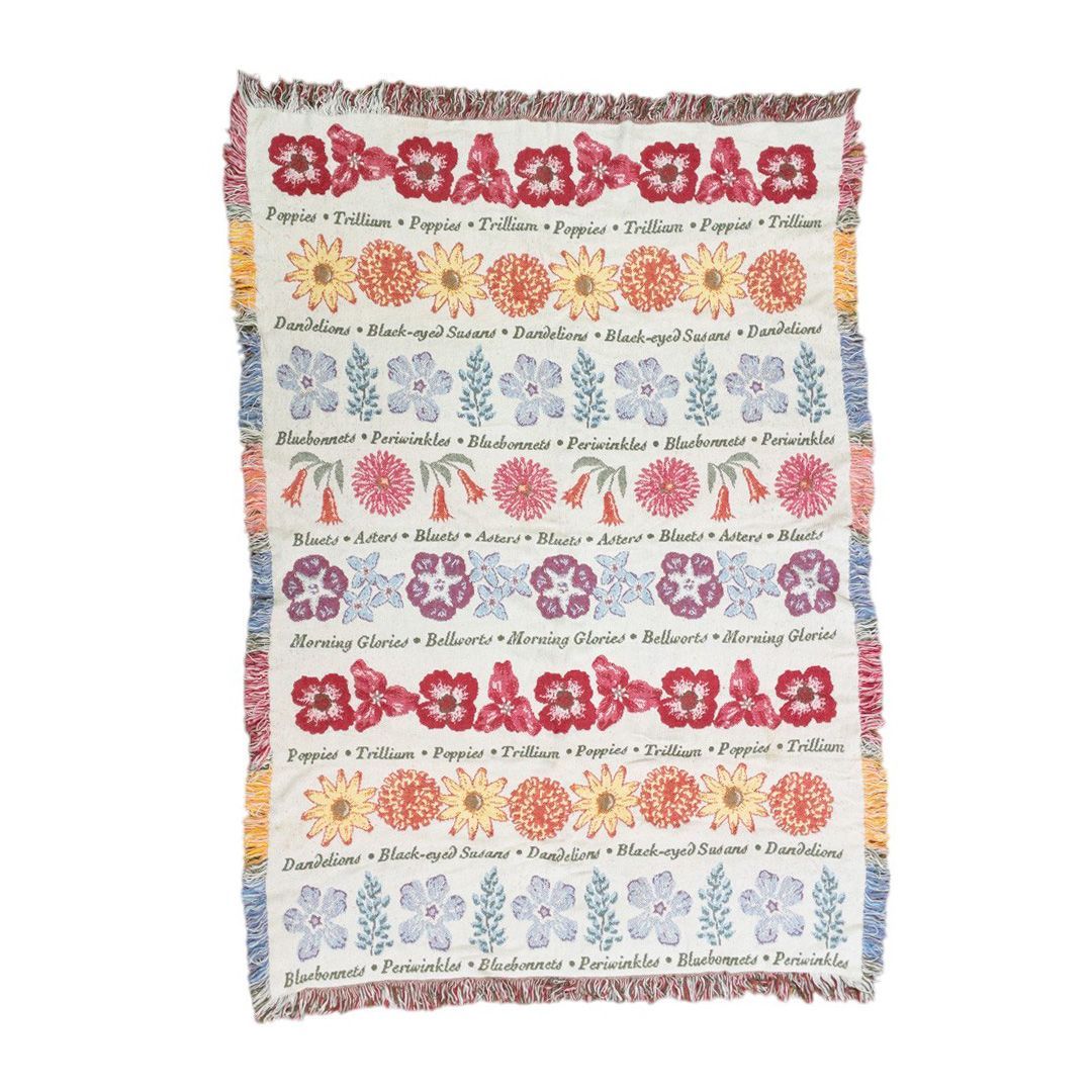 【VINTAGE】植物 花 ラグ vintageラグ カーペット 植物 花 フラワー 図鑑 1191 - メルカリ