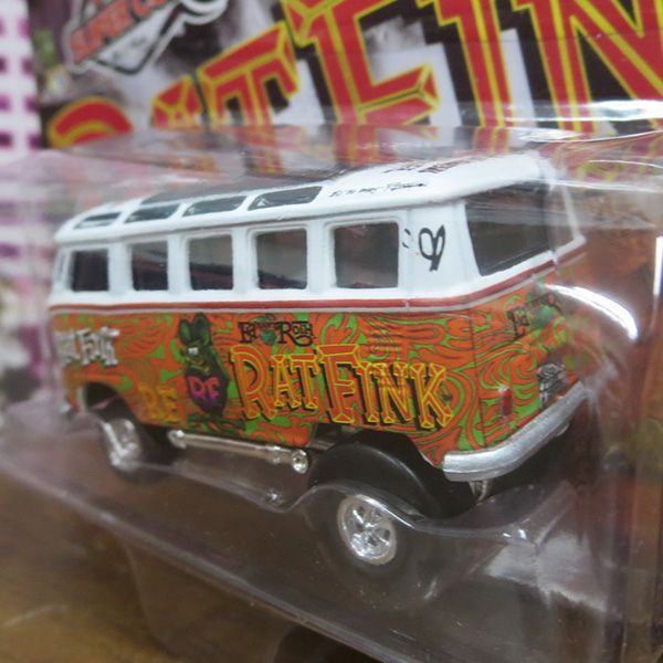 ［限定品］ ラットフィンク ミニカー 1965 VW Samba Bus 1:64 Rat Fink 1965 VW Samba Bus Zinger - SUPERCON Exclusive