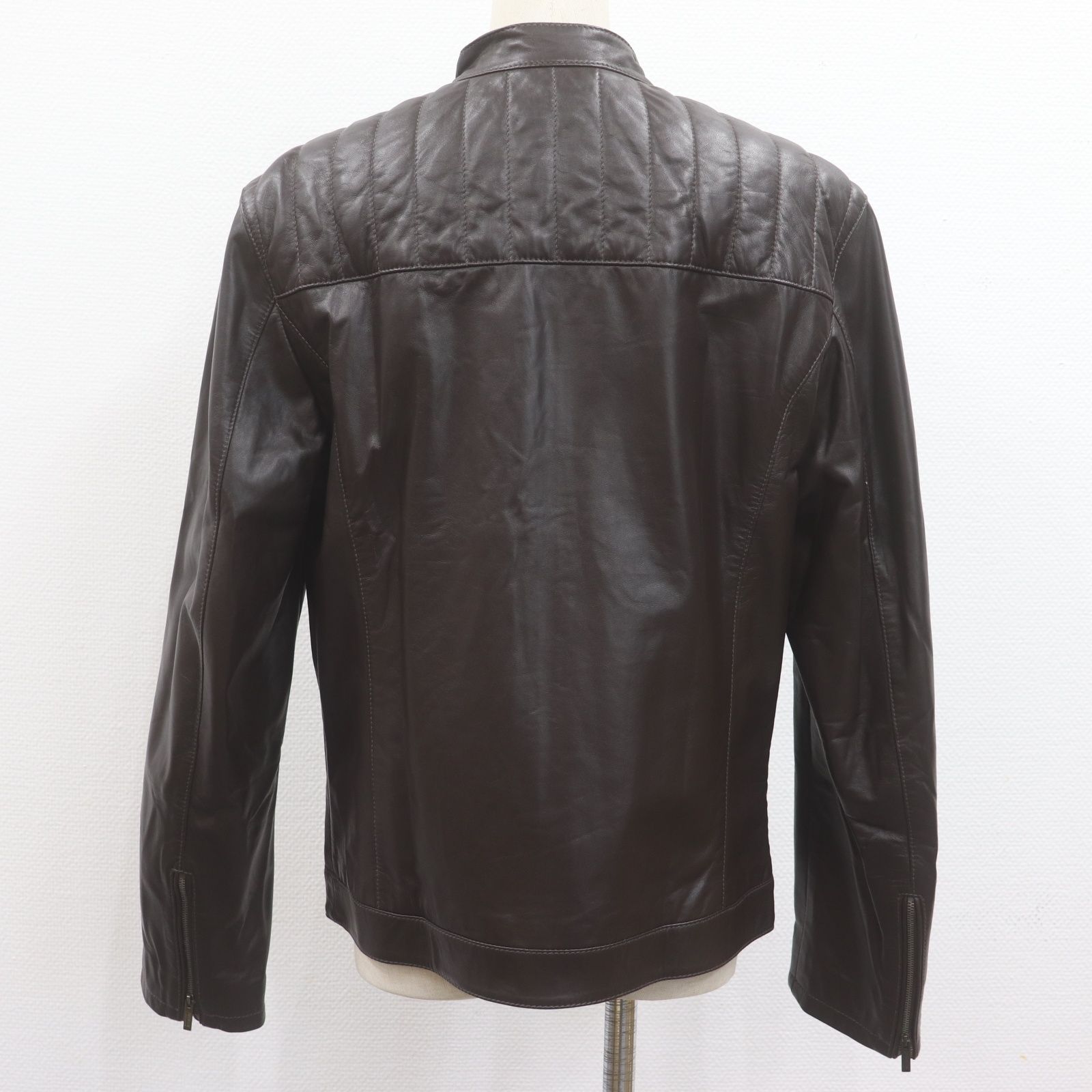 【匿名配送】GIORGIO ARMANI ラムレザー　ジャケット　❤︎ 1990s Giorgio Armani Leather jacket 1990年代 ジョルジオ