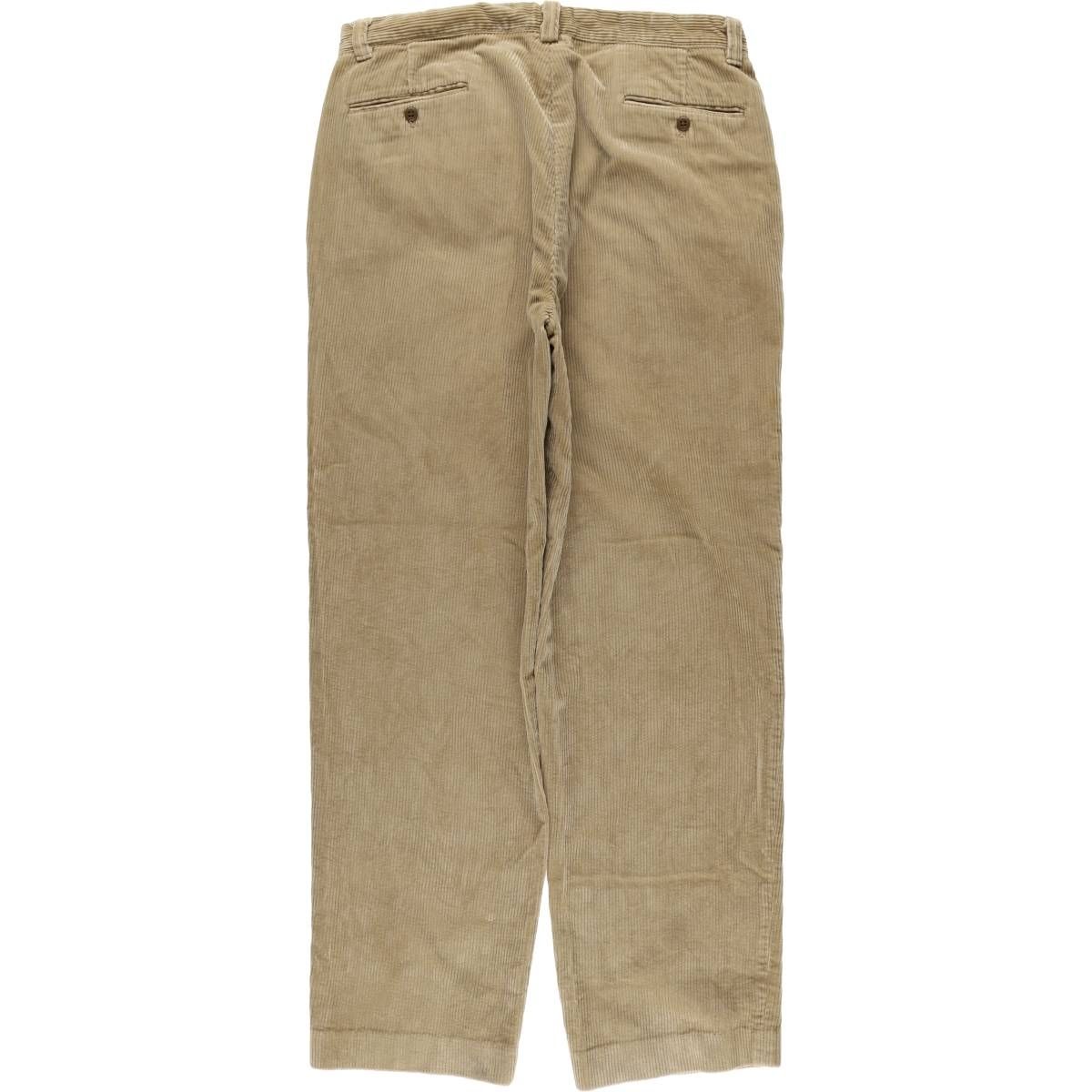 古着 ラルフローレン Ralph Lauren POLO by Ralph Lauren ツータック 太畝 コーデュロイパンツ メンズw35相当 eaa587456