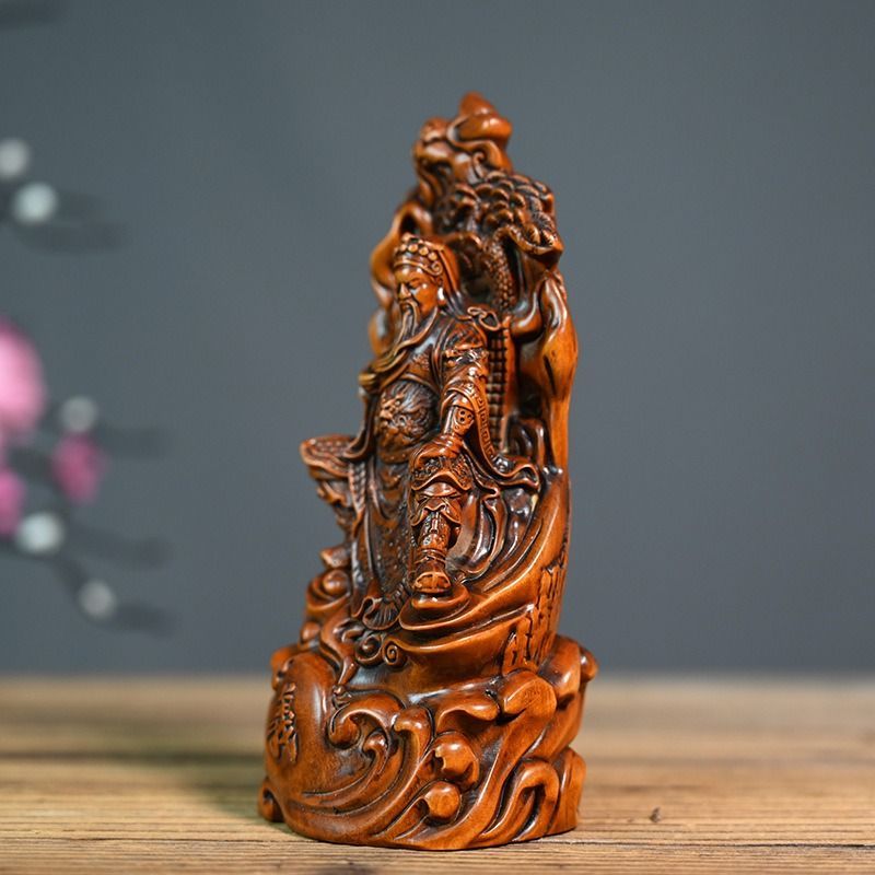 関羽雲長 三国志 関羽像 武士像 置物 オブジェ 縁起物 風水 幸運 開運