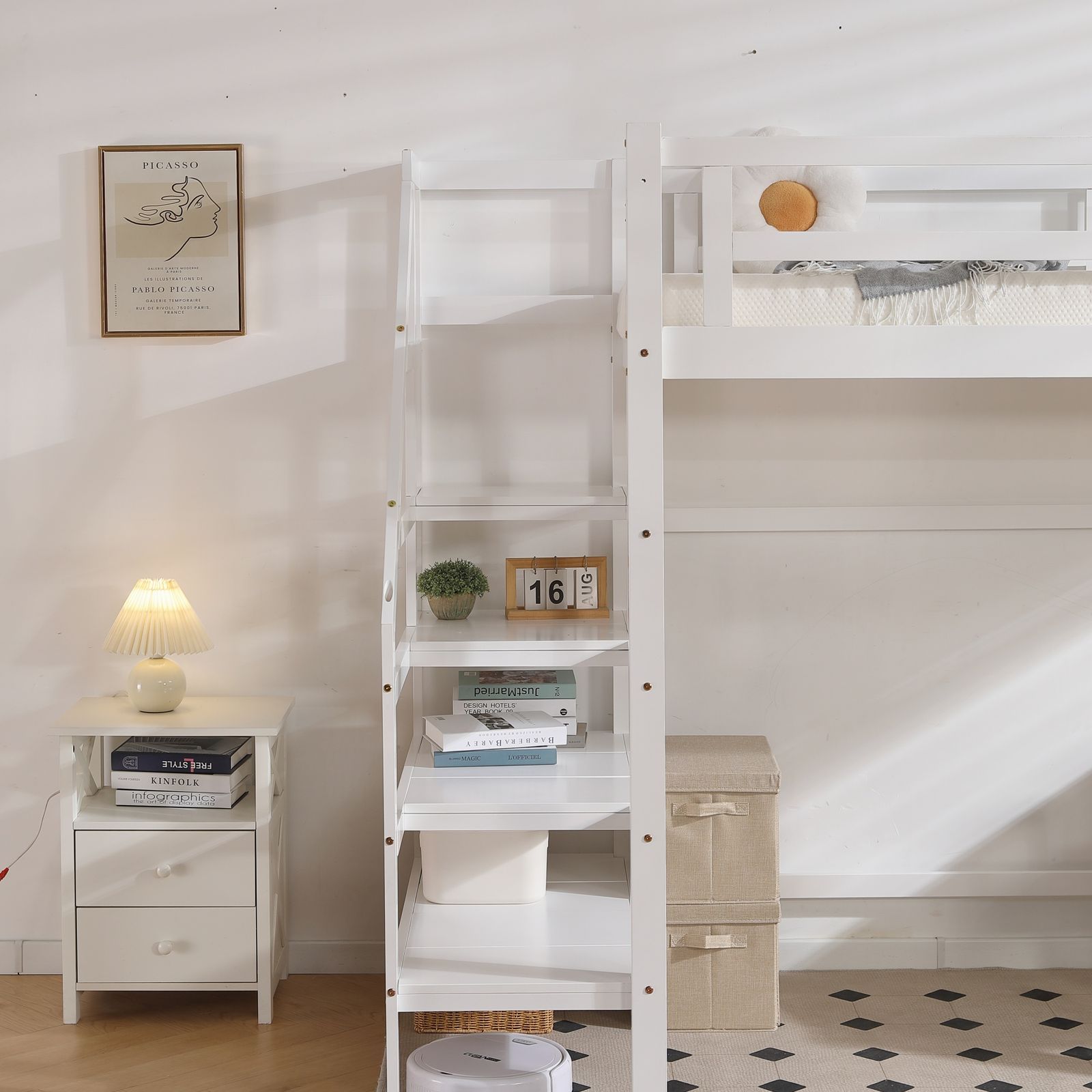 階段付き 天然木