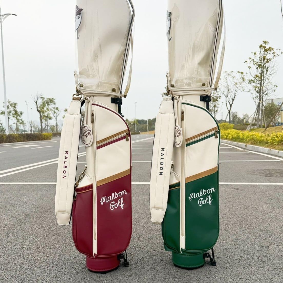 マルポン MALBONゴルフバッグ ハーフキャディバッグ 限定コラボ】MALBON GOLF×POTR キャディバッグ 選べる2色 (Malbon Golf