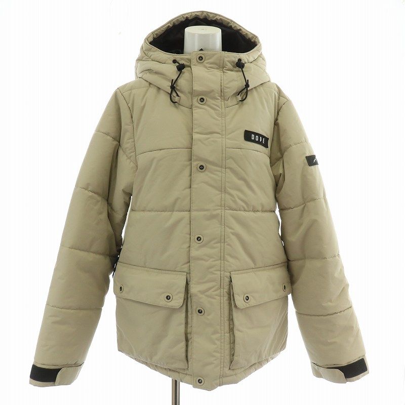 ドープ DOPE 24AW Puffer W パッファー W スノーボードジャケット 中綿ジャケット スノボウェア S ベージュ |MW GY19
