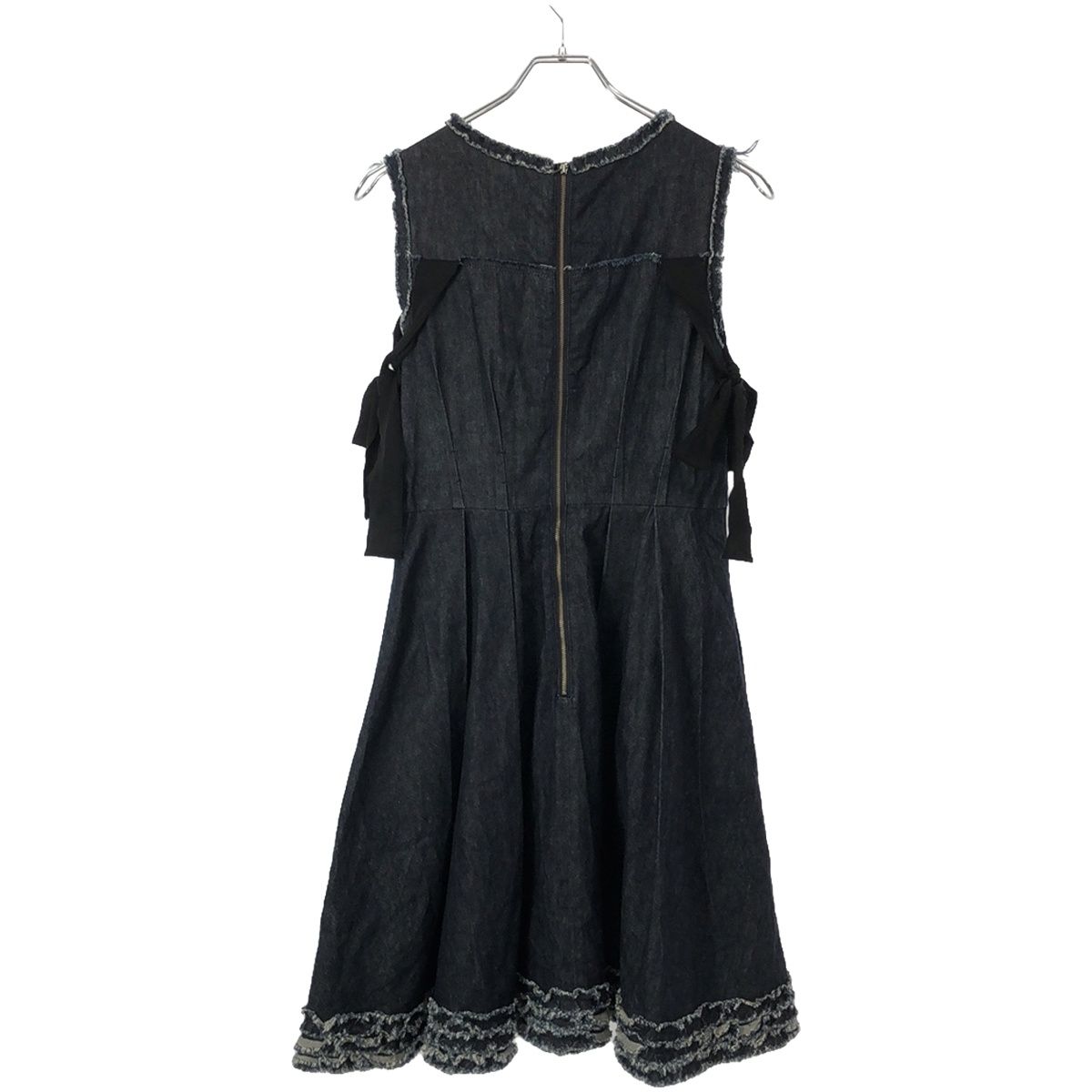 LANVIN en Bleu ランバン オン ブルー ノースリーブ デニムリボン 
