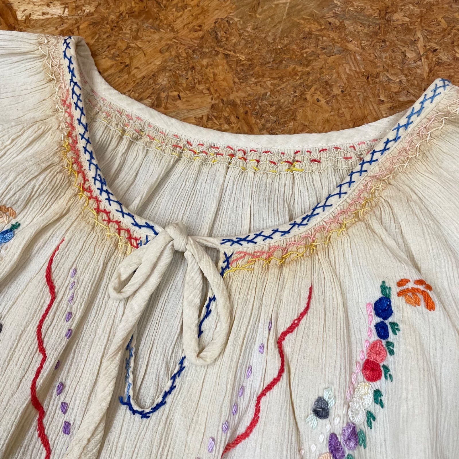 ウクライナ刺繍 アンティークワンピース