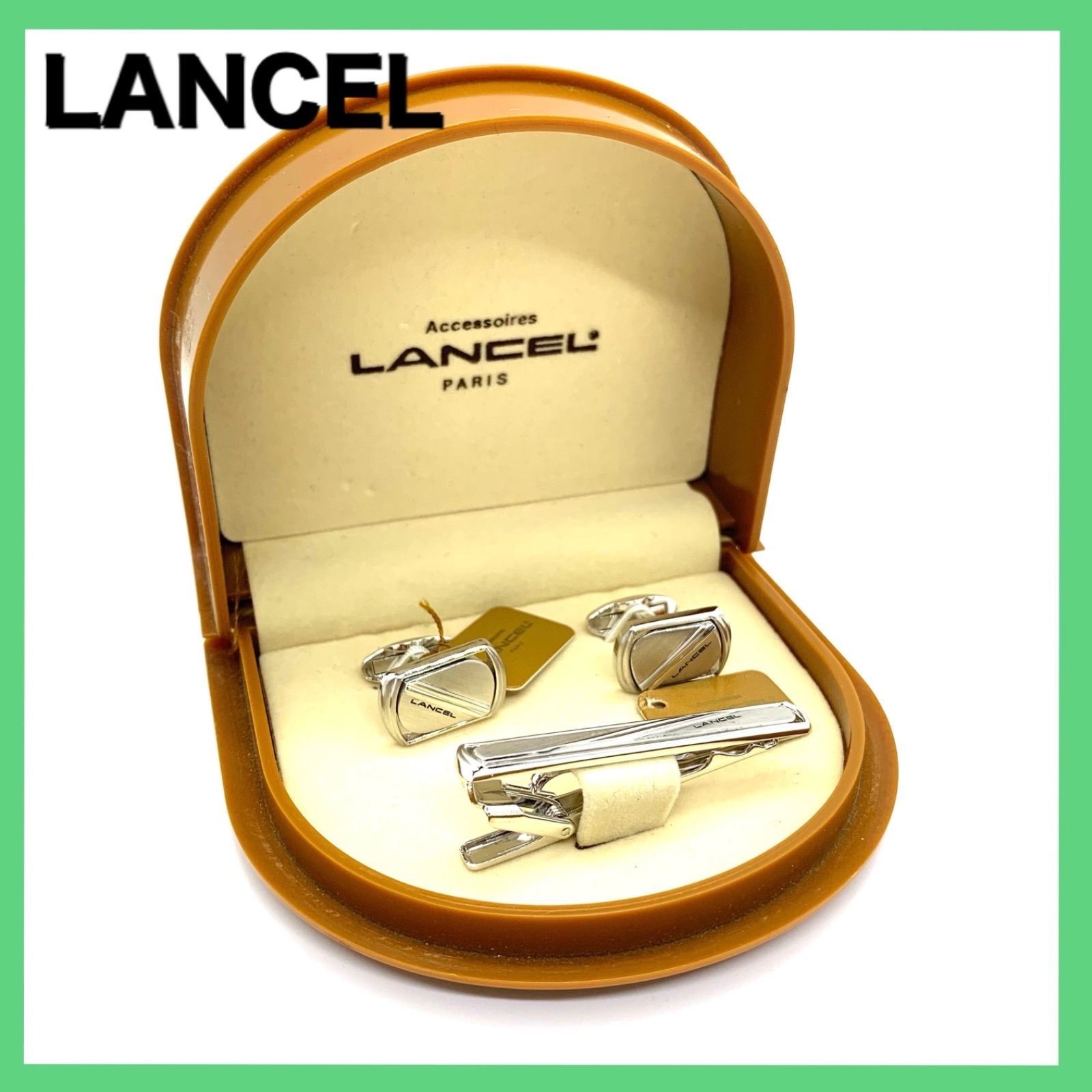 LANCEL ランセル ネクタイピン カフリンクス カフス セット ロゴ - 小物