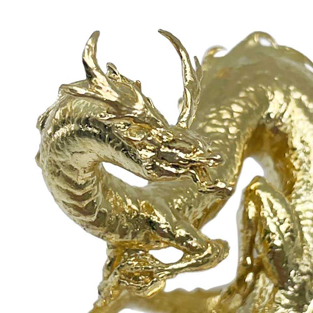 風水 龍 ゴールドドラゴン ーVer3ー 金属 6cm 置物 竜 玄関 風水グッズ