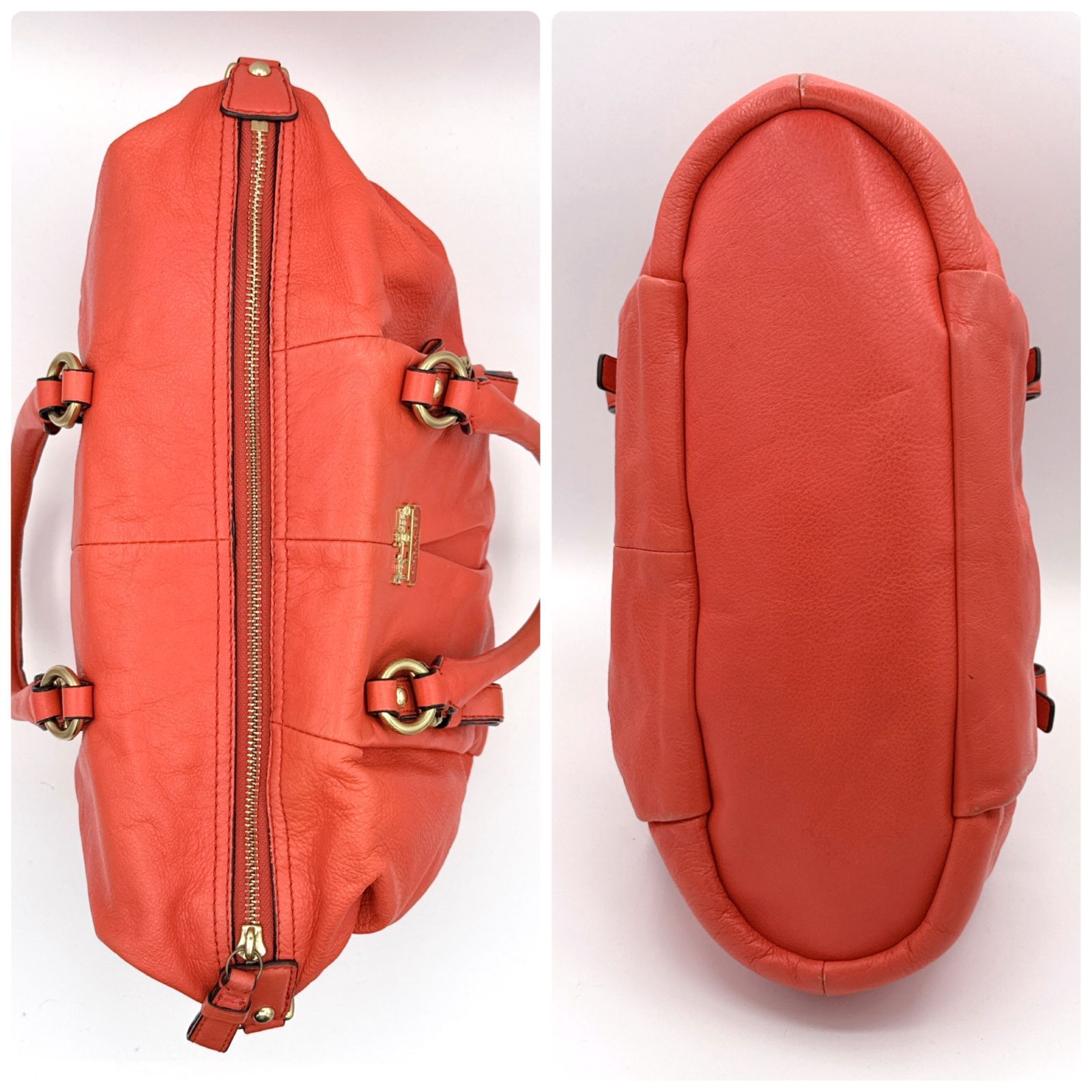 入手困難配色⭐COACH】オレンジ 2WAYショルダーバッグ 21222 【公式通販】