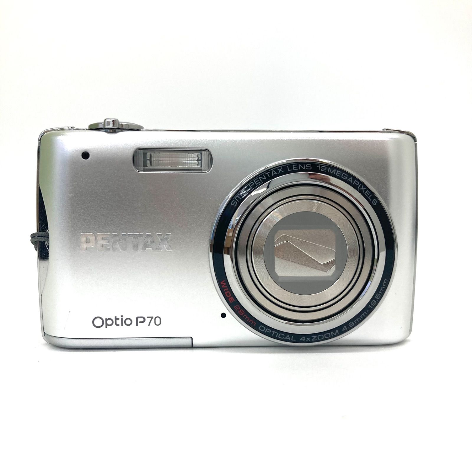 【美品】PENTAX OPTIO P70 シルバー PENTAX Optio P70,Silver,4x,2.7in,12MP, f/2.6,Excellent from