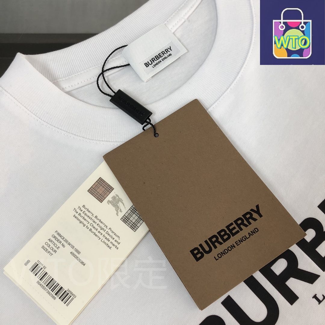 【新品•未使用】BURBERRY 花デザイン Tシャツ 4Y 今日特価】Burberry 25ss 円形ウォーホースプリント T シャツ