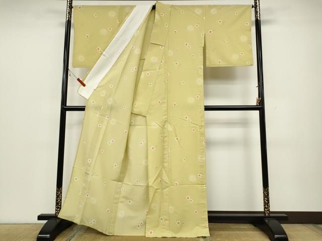 平和屋着物▽小紋 単衣 舞桜文 蛍暈し 洗える着物 CAAV3176ut - メルカリ